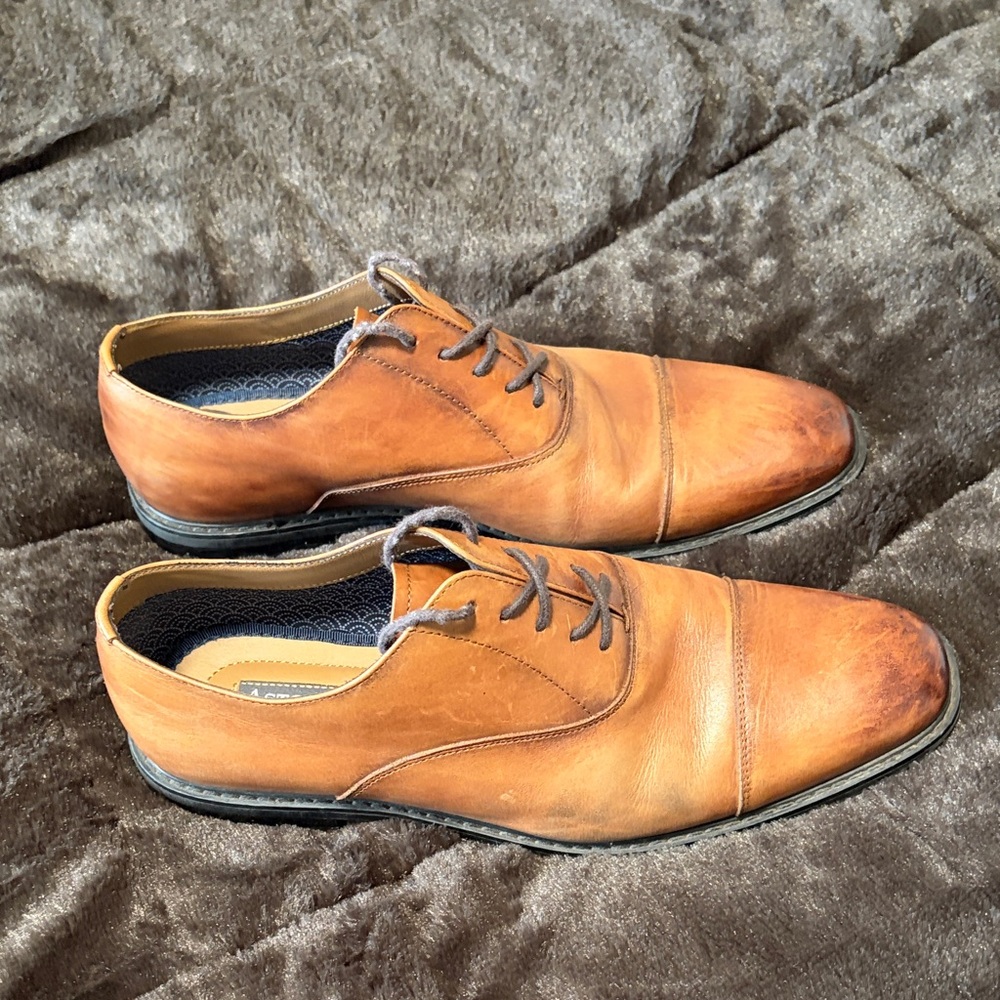 Men's Brown Leather Dress Shoes